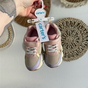 carter's Kids Pink & Beige Athletic Sneakers